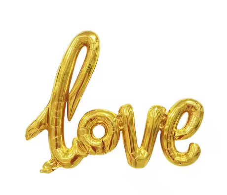 Love globos letras