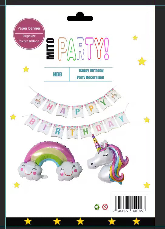 kit globos unicornio party