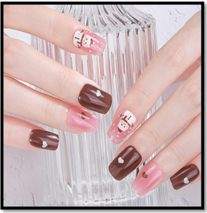 Nail sticker Gel semicurado 16 strips