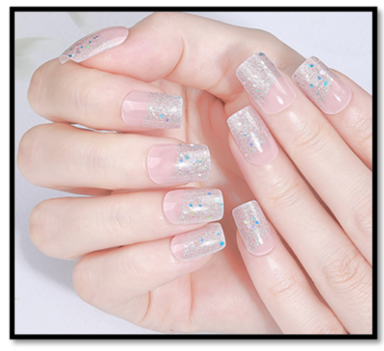 Nail sticker Gel semicurado 16 strips