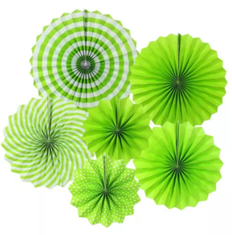 Paper fan verde