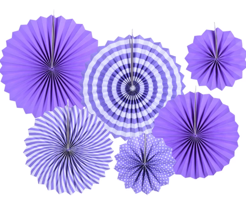 Paper fan morado