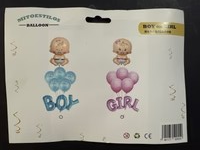 kit de globos baby boy or girl